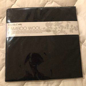 Naturally Knotty Black Bamboo Wool Wrap Scarf